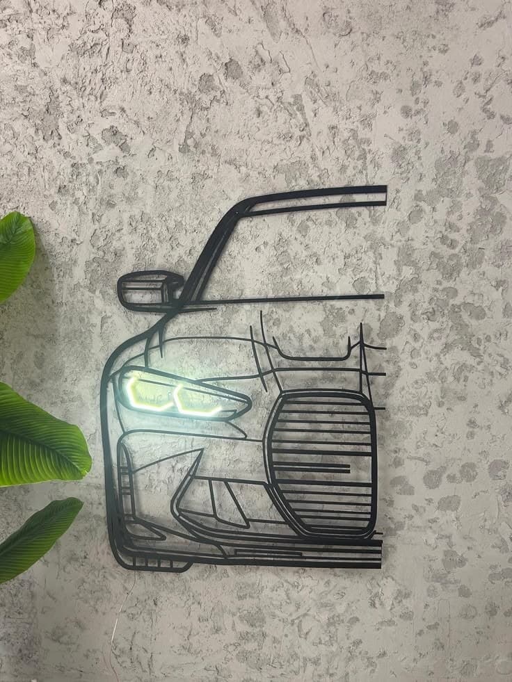 Custom Car Metal Art, angle 3